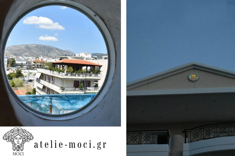 ΣΤΡΟΓΓΥΛΟ ΠΑΡΑΘΥΡΟ ΒΙΤΡΩ - Ατελιέ Μότση